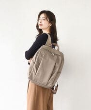 BKRAD03170 MK MICHEL KLEIN BAG(MK ミッシェルクラン バッグ) [撥水/A4収納可]フロントタックデザインリュック ベージュ