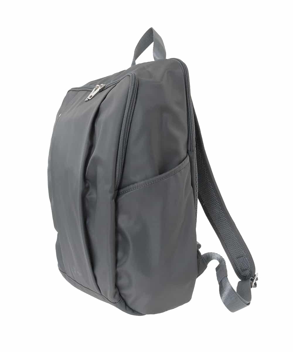 BKRAD03170 MK MICHEL KLEIN BAG(MK ミッシェルクラン バッグ) [撥水/A4収納可]フロントタックデザインリュック グレー