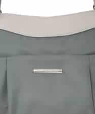 BKRAD31180 MK MICHEL KLEIN BAG(MK ミッシェルクラン バッグ) [撥水/2WAY]サイドポケットパイピングバッグ グレージュ×パープル