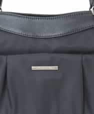 BKRAD31180 MK MICHEL KLEIN BAG(MK ミッシェルクラン バッグ) [撥水/2WAY]サイドポケットパイピングバッグ グレージュ×パープル