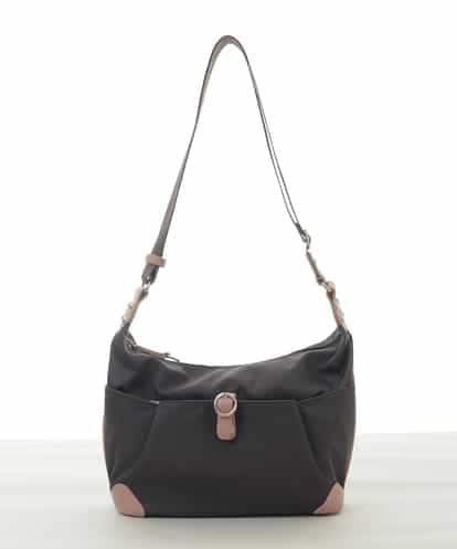 BKRAD81140 MK MICHEL KLEIN BAG [撥水/500g以下の軽量]レザーポイントナイロンショルダーバッグ