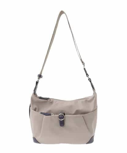 BKRAD81140 MK MICHEL KLEIN BAG [撥水/500g以下の軽量]レザーポイントナイロンショルダーバッグ