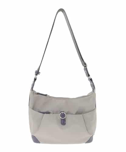 BKRAD81140 MK MICHEL KLEIN BAG [撥水/500g以下の軽量]レザーポイントナイロンショルダーバッグ