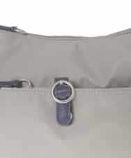 BKRAD81140 MK MICHEL KLEIN BAG(MK ミッシェルクラン バッグ) [撥水/500g以下の軽量]レザーポイントナイロンショルダーバッグ グレー×パープル
