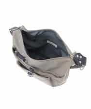 BKRAD81140 MK MICHEL KLEIN BAG(MK ミッシェルクラン バッグ) [撥水/500g以下の軽量]レザーポイントナイロンショルダーバッグ グレー×パープル