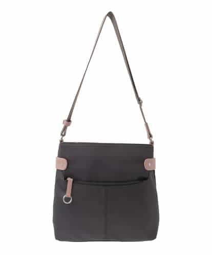 BKRAD90150 MK MICHEL KLEIN BAG [撥水/500g以下の軽量]アクセントレザースクエアショルダーバッグ