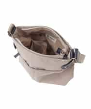 BKRAD90150 MK MICHEL KLEIN BAG(MK ミッシェルクラン バッグ) [撥水/500g以下の軽量]アクセントレザースクエアショルダーバッグ グレージュ×パープル
