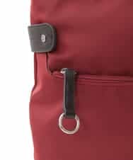 BKRAD90150 MK MICHEL KLEIN BAG(MK ミッシェルクラン バッグ) [撥水/500g以下の軽量]アクセントレザースクエアショルダーバッグ グレージュ×パープル