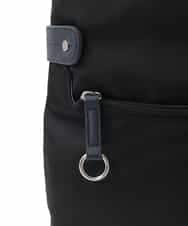 BKRAD90150 MK MICHEL KLEIN BAG(MK ミッシェルクラン バッグ) [撥水/500g以下の軽量]アクセントレザースクエアショルダーバッグ グレージュ×パープル