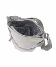 BKRAD90150 MK MICHEL KLEIN BAG(MK ミッシェルクラン バッグ) [撥水/500g以下の軽量]アクセントレザースクエアショルダーバッグ グレー×パープル