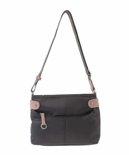 BKRAD91135 MK MICHEL KLEIN BAG [撥水/500g以下の軽量]アクセントレザーコンパクトショルダーバッグ