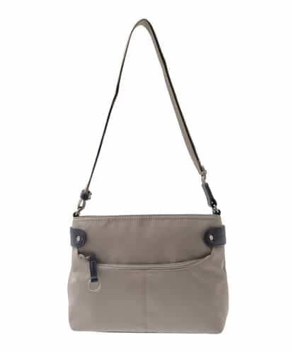 BKRAD91135 MK MICHEL KLEIN BAG [撥水/500g以下の軽量]アクセントレザーコンパクトショルダーバッグ