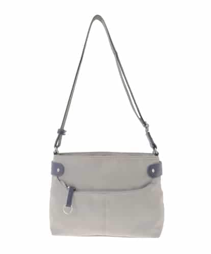 BKRAD91135 MK MICHEL KLEIN BAG [撥水/500g以下の軽量]アクセントレザーコンパクトショルダーバッグ