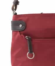 BKRAD91135 MK MICHEL KLEIN BAG(MK ミッシェルクラン バッグ) [撥水/500g以下の軽量]アクセントレザーコンパクトショルダーバッグ ブラック×ネイビー