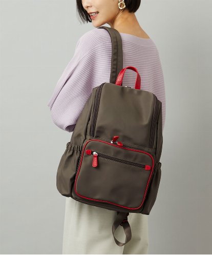 BKRAD96170 MK MICHEL KLEIN BAG [撥水/A4収納可]スクエアデザインバックパック