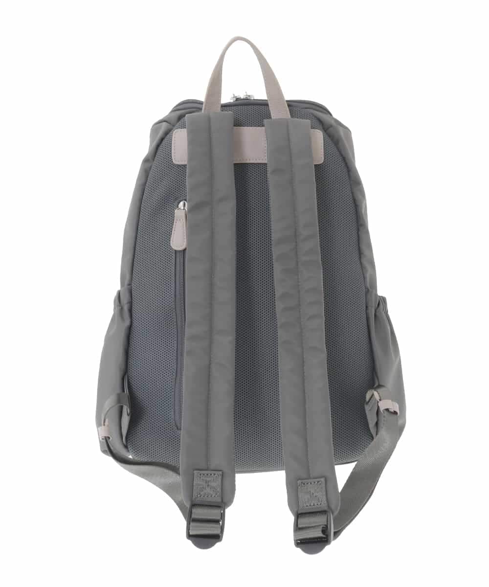 BKRAD96170 MK MICHEL KLEIN BAG(MK ミッシェルクラン バッグ) [撥水/A4収納可]スクエアデザインバックパック グレージュ×ベージュ