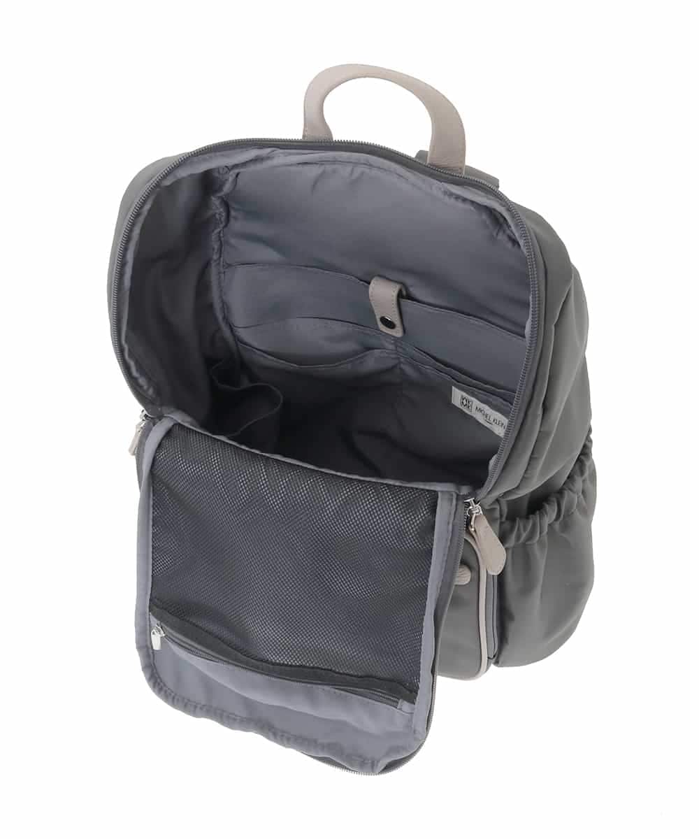 BKRAD96170 MK MICHEL KLEIN BAG(MK ミッシェルクラン バッグ) [撥水/A4収納可]スクエアデザインバックパック グレージュ×ベージュ