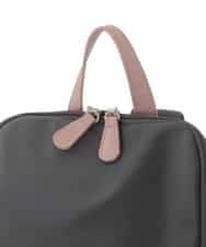 BKRAD96170 MK MICHEL KLEIN BAG(MK ミッシェルクラン バッグ) [撥水/A4収納可]スクエアデザインバックパック グレージュ×ベージュ