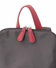 BKRAD96170 MK MICHEL KLEIN BAG(MK ミッシェルクラン バッグ) [撥水/A4収納可]スクエアデザインバックパック グレージュ×ベージュ