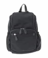BKRAD97160 MK MICHEL KLEIN BAG(MK ミッシェルクラン バッグ) [撥水加工/軽量]スクエアデザインコンパクトリュック ブラック