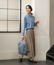 BKRAG02160 MK MICHEL KLEIN BAG(MK ミッシェルクラン バッグ) [15L/撥水/A4収納可]フロントタックデザインコンパクトリュック ライトブルー