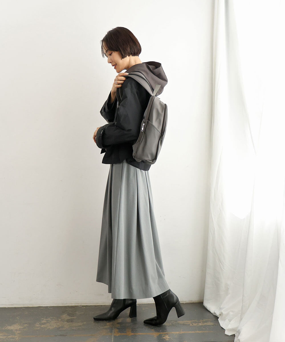 BKRAG02160 MK MICHEL KLEIN BAG(MK ミッシェルクラン バッグ) [15L/撥水/A4収納可]フロントタックデザインコンパクトリュック ライトブルー