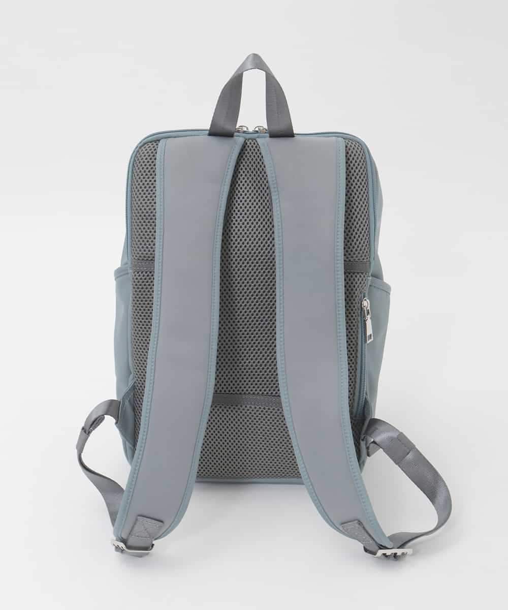 BKRAG02160 MK MICHEL KLEIN BAG(MK ミッシェルクラン バッグ) [15L/撥水/A4収納可]フロントタックデザインコンパクトリュック ライトブルー