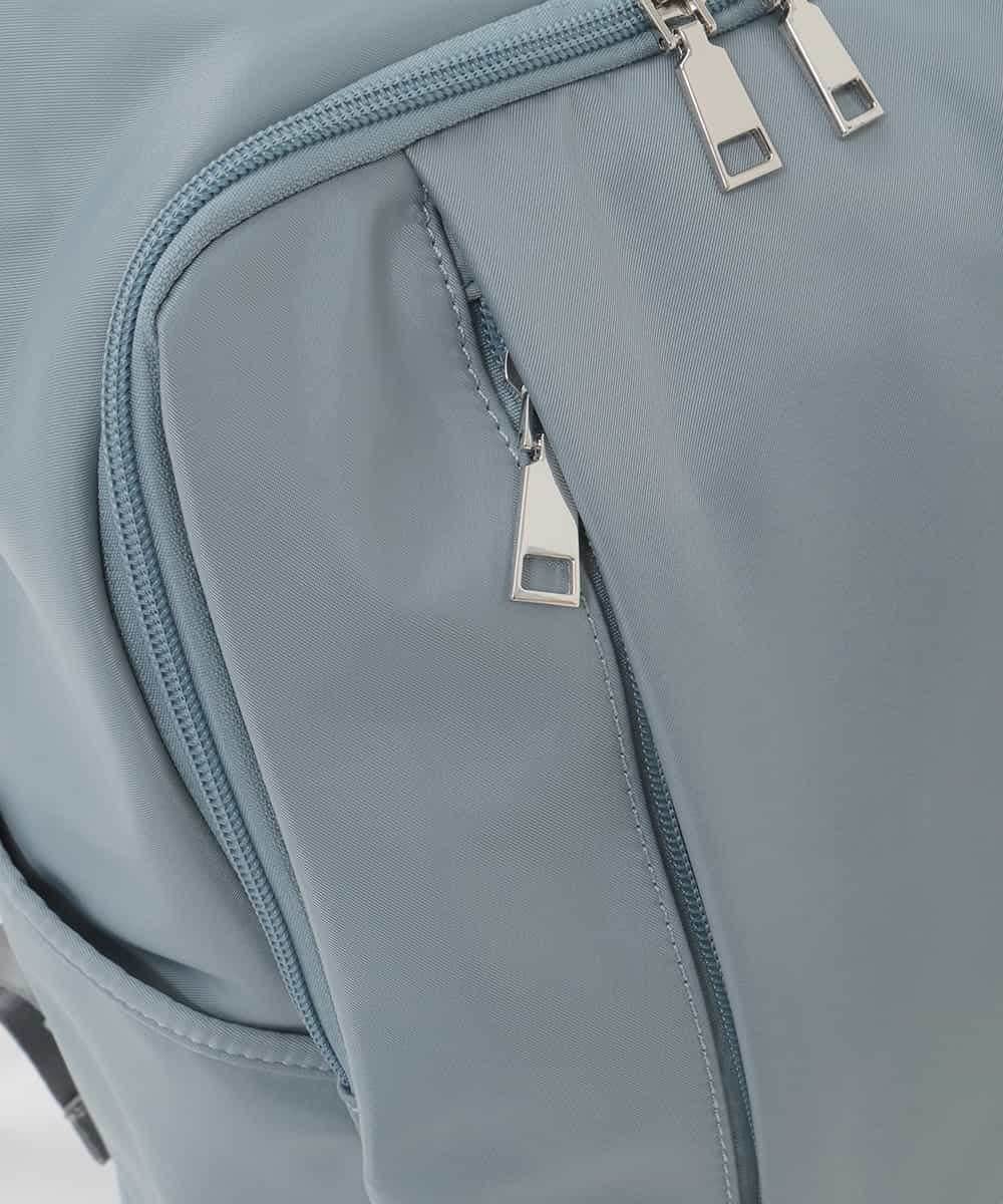 BKRAG02160 MK MICHEL KLEIN BAG(MK ミッシェルクラン バッグ) [15L/撥水/A4収納可]フロントタックデザインコンパクトリュック ライトブルー