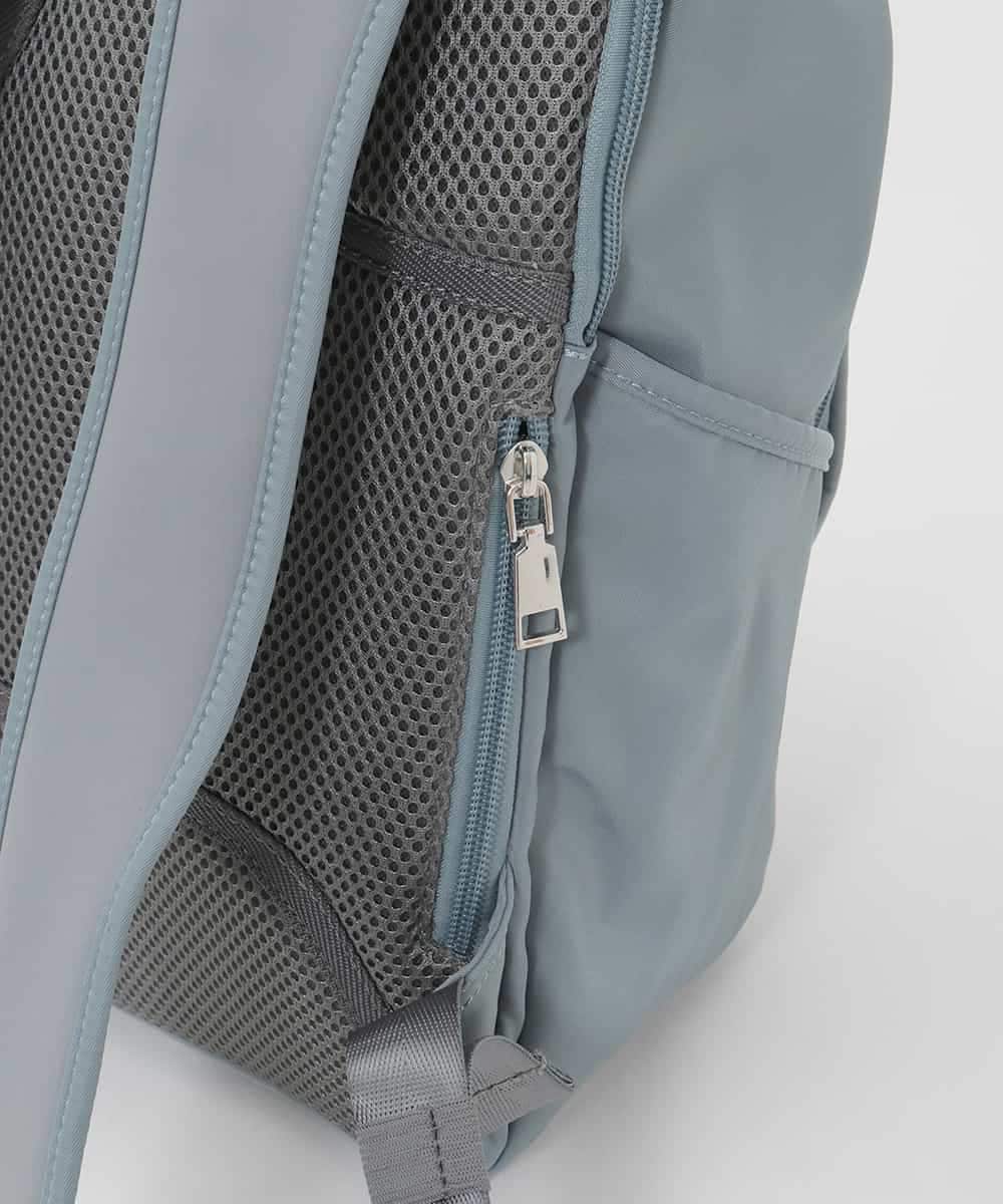 BKRAG02160 MK MICHEL KLEIN BAG(MK ミッシェルクラン バッグ) [15L/撥水/A4収納可]フロントタックデザインコンパクトリュック ライトブルー