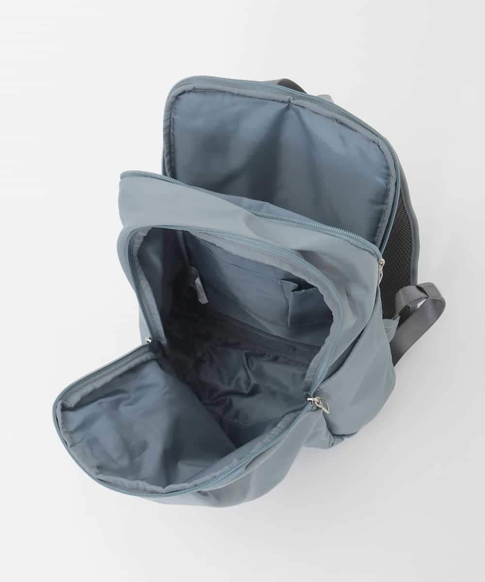 BKRAG02160 MK MICHEL KLEIN BAG(MK ミッシェルクラン バッグ) [15L/撥水/A4収納可]フロントタックデザインコンパクトリュック ライトブルー