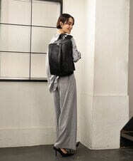 BKRAG03180 MK MICHEL KLEIN BAG(MK ミッシェルクラン バッグ) [23L/撥水/A4収納可]フロントタックデザインリュック グレー
