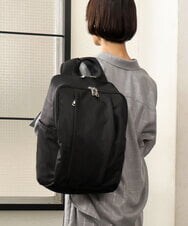 BKRAG03180 MK MICHEL KLEIN BAG(MK ミッシェルクラン バッグ) [23L/撥水/A4収納可]フロントタックデザインリュック ブラック