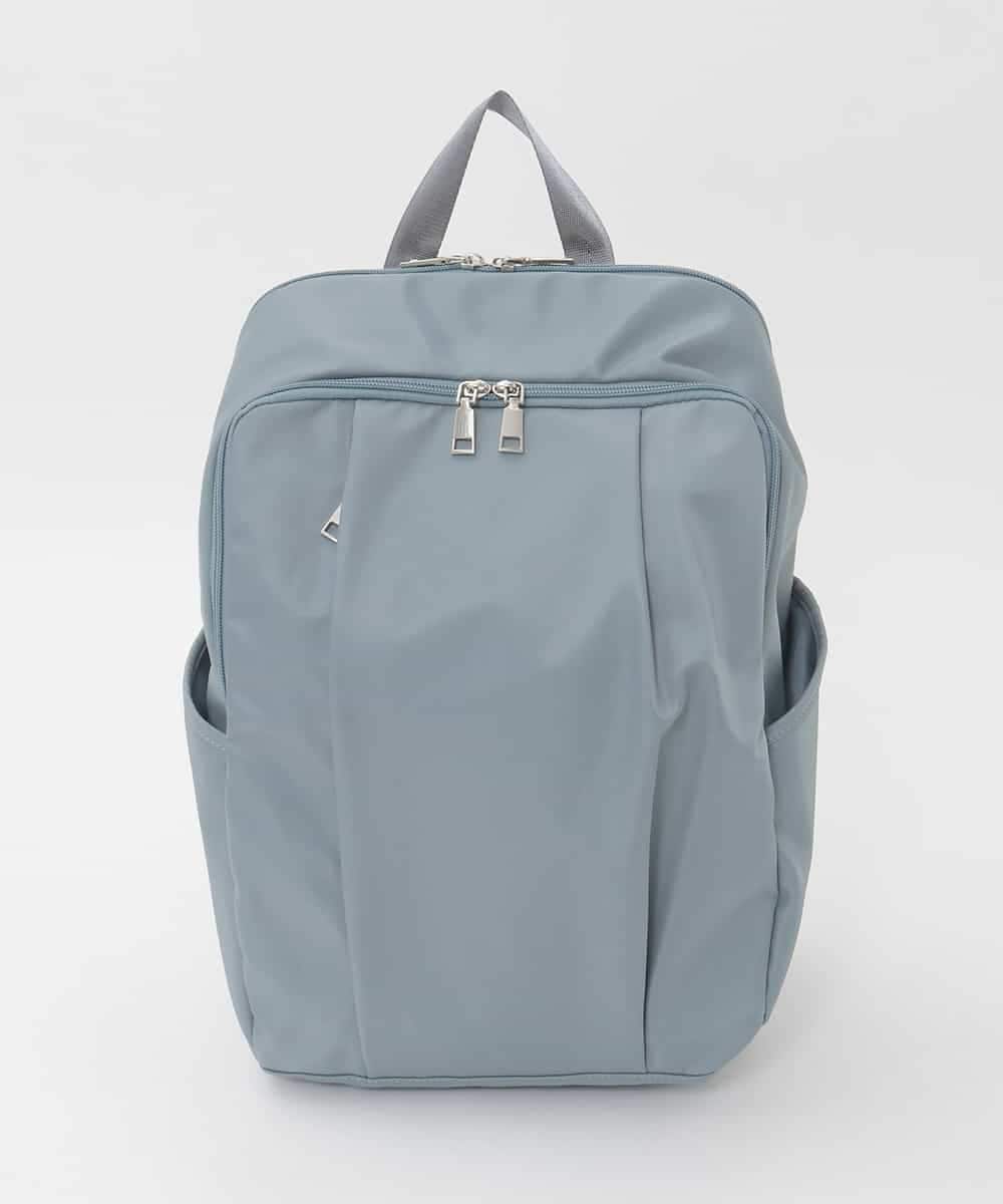 BKRAG03180 MK MICHEL KLEIN BAG(MK ミッシェルクラン バッグ) [23L/撥水/A4収納可]フロントタックデザインリュック ライトブルー