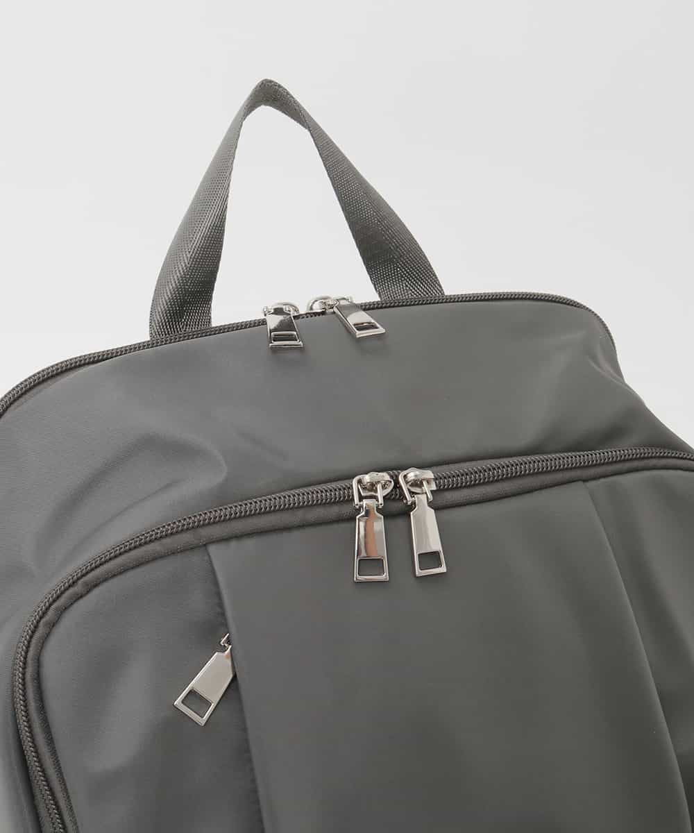BKRAG03180 MK MICHEL KLEIN BAG(MK ミッシェルクラン バッグ) [23L/撥水/A4収納可]フロントタックデザインリュック グレー
