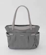 BKRAG31180 MK MICHEL KLEIN BAG(MK ミッシェルクラン バッグ) [2WAY/撥水/A4収納可]サイドポケットパイピングバッグ ブルーグレー×ライトグレー