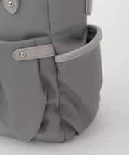 BKRAG31180 MK MICHEL KLEIN BAG(MK ミッシェルクラン バッグ) [2WAY/撥水/A4収納可]サイドポケットパイピングバッグ ブルーグレー×ライトグレー