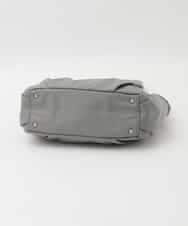 BKRAG31180 MK MICHEL KLEIN BAG(MK ミッシェルクラン バッグ) [2WAY/撥水/A4収納可]サイドポケットパイピングバッグ ブルーグレー×ライトグレー