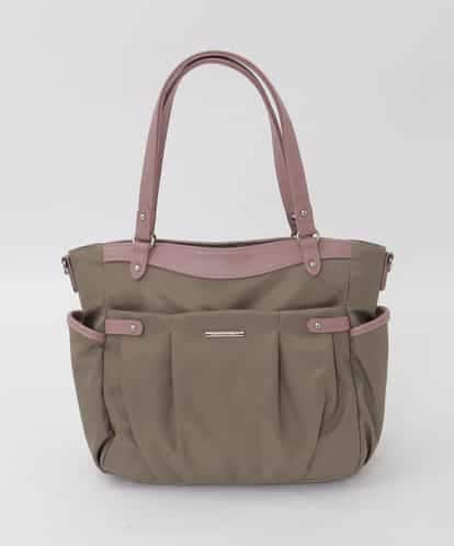 BKRAG31180 MK MICHEL KLEIN BAG [2WAY/撥水/A4収納可]サイドポケットパイピングバッグ
