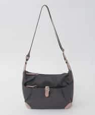 BKRAG81150 MK MICHEL KLEIN BAG(MK ミッシェルクラン バッグ) 【撥水/軽量】レザーポイントナイロンショルダーバッグ パープル