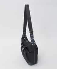 BKRAG81150 MK MICHEL KLEIN BAG(MK ミッシェルクラン バッグ) 【撥水/軽量】レザーポイントナイロンショルダーバッグ ホワイト