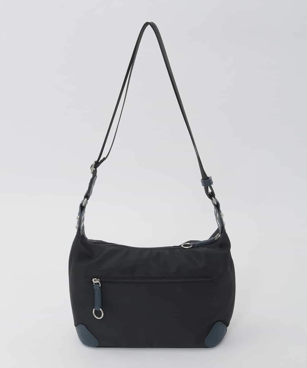 BKRAG81150 MK MICHEL KLEIN BAG(MK ミッシェルクラン バッグ) 【撥水/軽量】レザーポイントナイロンショルダーバッグ ホワイト
