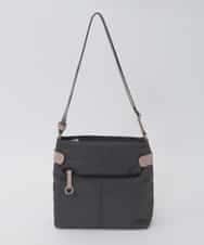 BKRAG90150 MK MICHEL KLEIN BAG(MK ミッシェルクラン バッグ) 【撥水/軽量】アクセントレザースクエアショルダーバッグ パープル