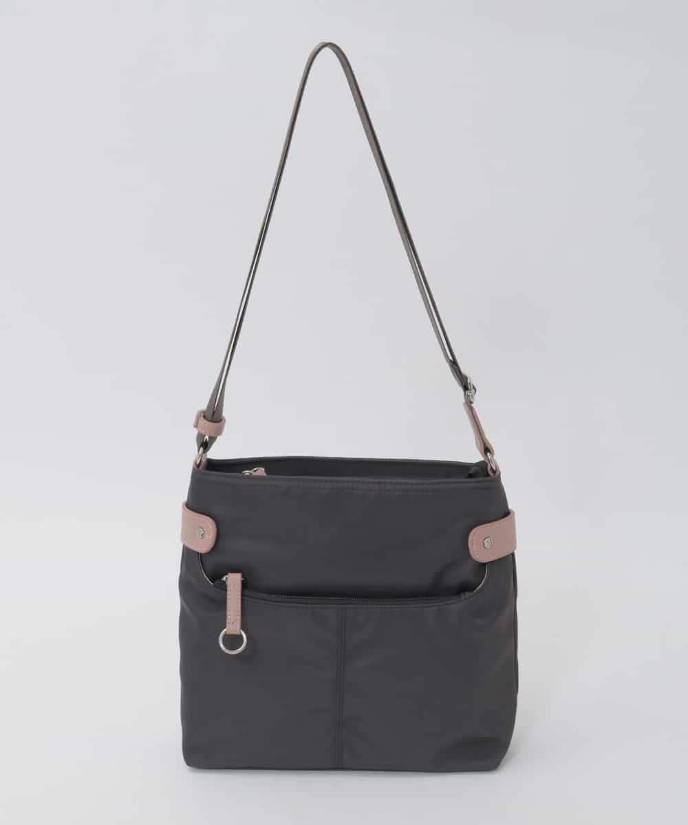 BKRAG90150 MK MICHEL KLEIN BAG(MK ミッシェルクラン バッグ) 【撥水/軽量】アクセントレザースクエアショルダーバッグ パープル