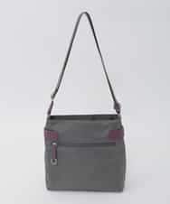 BKRAG90150 MK MICHEL KLEIN BAG(MK ミッシェルクラン バッグ) 【撥水/軽量】アクセントレザースクエアショルダーバッグ グレー
