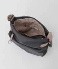 BKRAG90150 MK MICHEL KLEIN BAG(MK ミッシェルクラン バッグ) 【撥水/軽量】アクセントレザースクエアショルダーバッグ グレー