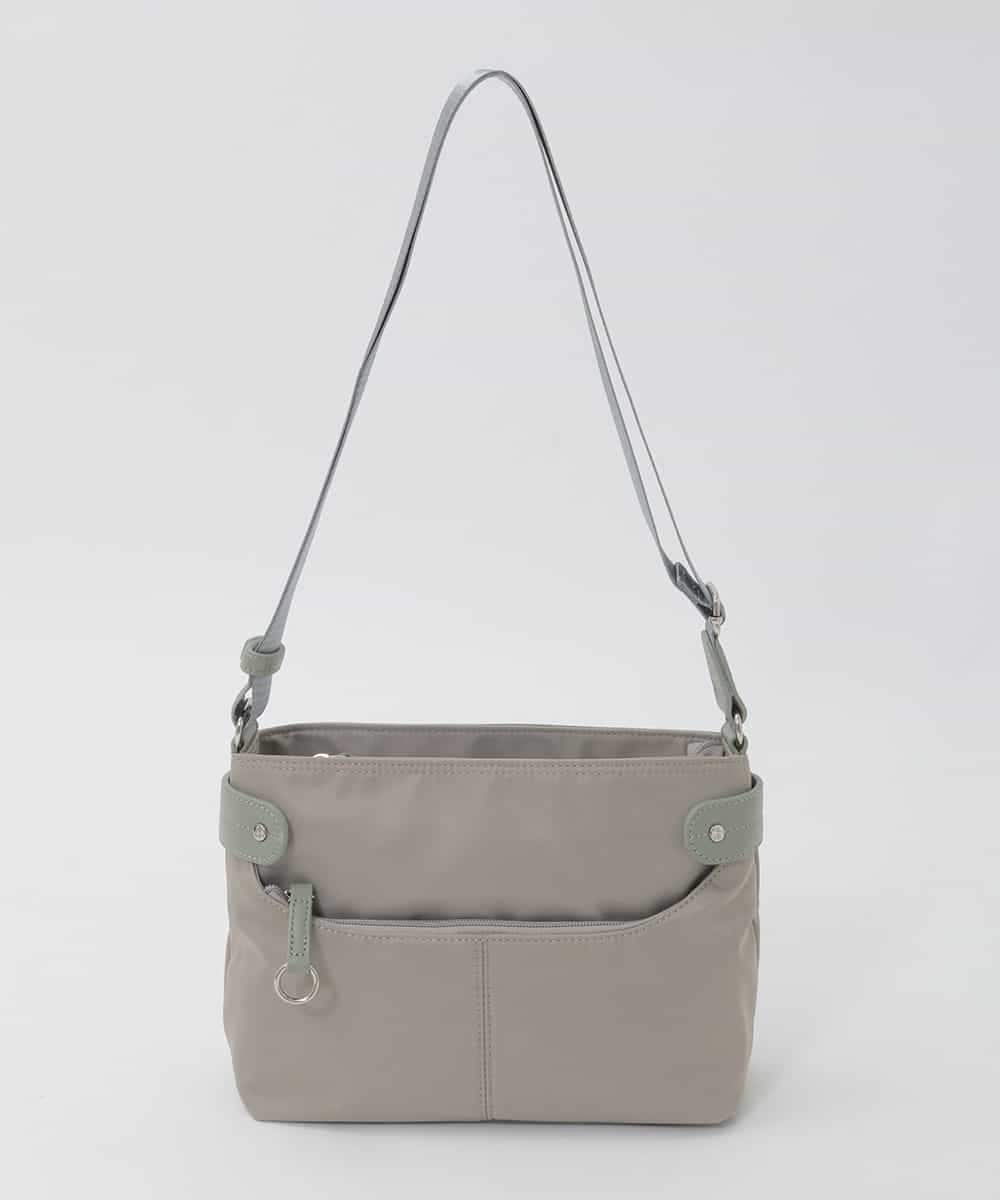 BKRAG91140 MK MICHEL KLEIN BAG(MK ミッシェルクラン バッグ) 【撥水/軽量】アクセントレザーコンパクトショルダーバッグ グリーン