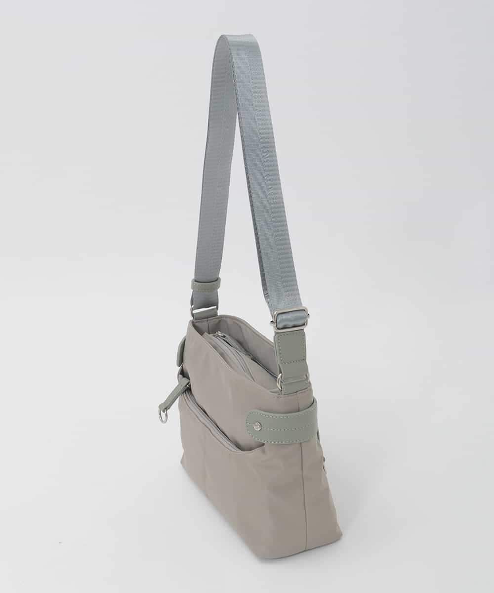 BKRAG91140 MK MICHEL KLEIN BAG(MK ミッシェルクラン バッグ) 【撥水/軽量】アクセントレザーコンパクトショルダーバッグ グリーン