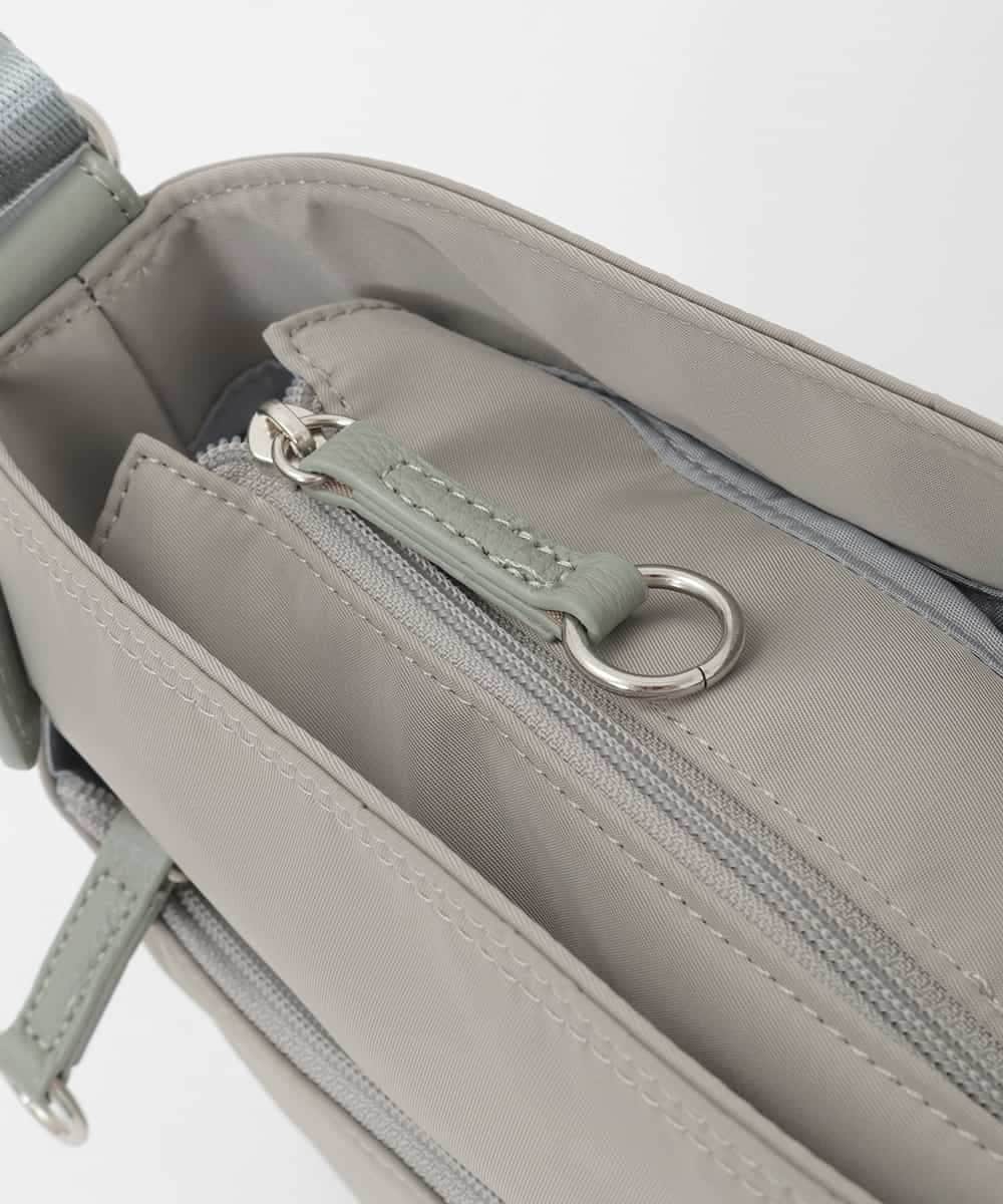 BKRAG91140 MK MICHEL KLEIN BAG(MK ミッシェルクラン バッグ) 【撥水/軽量】アクセントレザーコンパクトショルダーバッグ グリーン