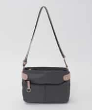 BKRAG91140 MK MICHEL KLEIN BAG(MK ミッシェルクラン バッグ) 【撥水/軽量】アクセントレザーコンパクトショルダーバッグ パープル