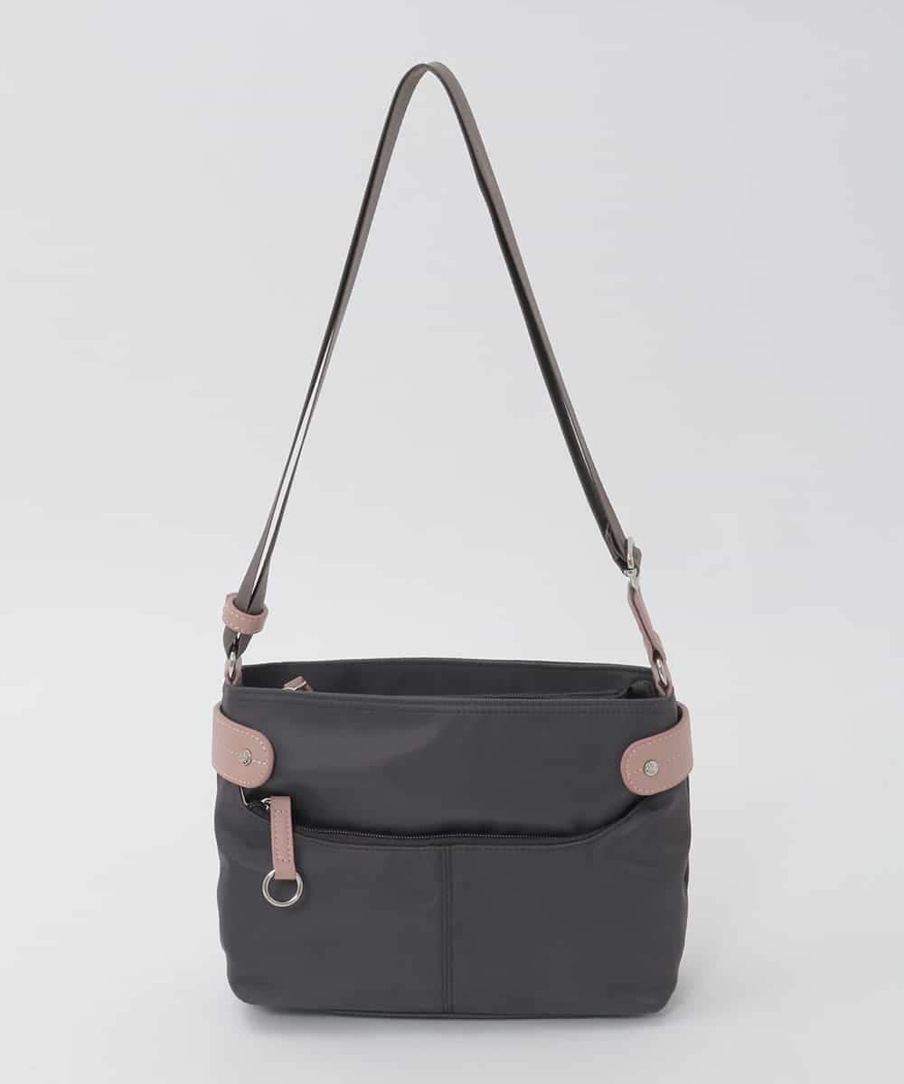 BKRAG91140 MK MICHEL KLEIN BAG(MK ミッシェルクラン バッグ) 【撥水/軽量】アクセントレザーコンパクトショルダーバッグ パープル